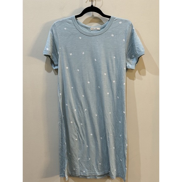 Marine Layer Dresses & Skirts - Marine Layer Reese T-shirt Dress‎ Polka Dot Size Medium Seafoam Comfort
